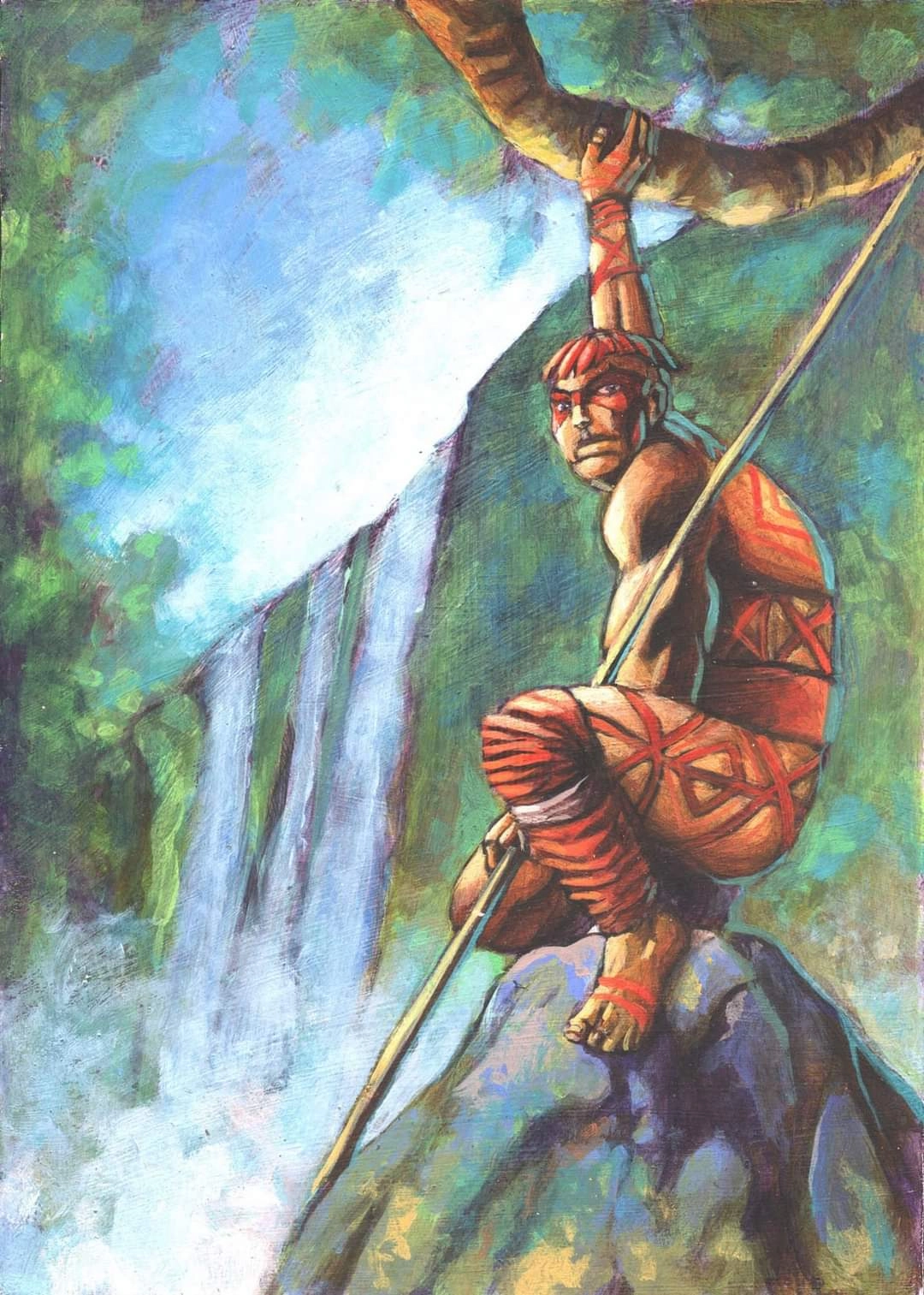 Ilustración de la baraja shuar